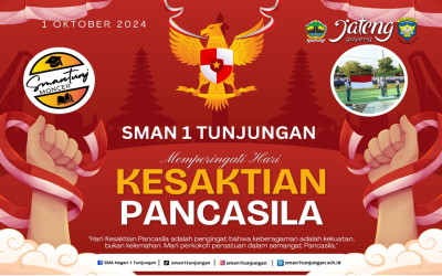 Upacara Hari Kesaktian Pancasila 1 Oktober 2024 di SMA N 1 Tunjungan