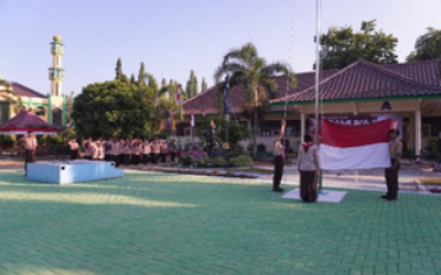 Upacara Hari Pramuka Ke 63 SMA N 1 Tunjungan